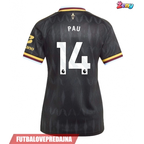 Lacne Ženy Futbalové dres Aston Villa Pau Torres #14 2026-27 Krátky Rukáv - Preč